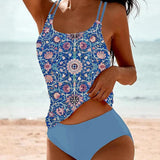 Women's Printed Tankini Swimsuit Set 1