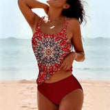 Women's Printed Tankini Swimsuit Set 5