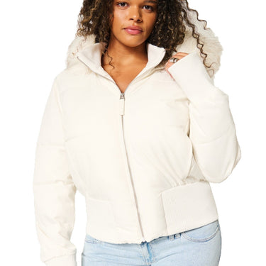 Women's Quilted Winter Jacket with Removable Hood and Elastic Cuffs Eva Jonsson 5