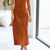 Women’s Slip Dress – Midi Length with Minimalist Silhouette 1