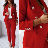 Women's Sophisticated Double-Breasted Suit with Tailored Fit 2