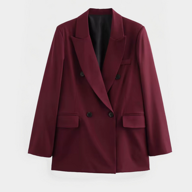 Women’s Tailored Burgundy Blazer – Refined Fit for Smart-Casual Looks 1