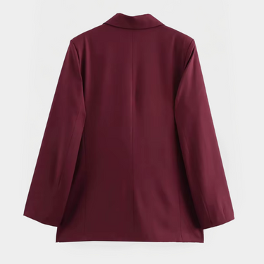 Women’s Tailored Burgundy Blazer – Refined Fit for Smart-Casual Looks 2