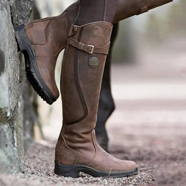 Women's Waterproof Leather Winter Riding Boots 0