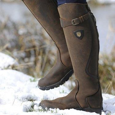 Women's Waterproof Leather Winter Riding Boots 1
