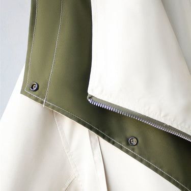 Women's Waterproof Windbreaker Jacket with Layered Hood Design 1