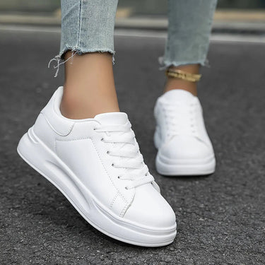 Women's White Leather Orthopedic Sneakers – Lightweight and Supportive 3