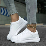 Women's White Leather Orthopedic Sneakers – Lightweight and Supportive 4