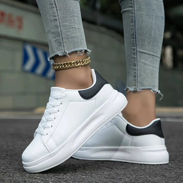 Women's White Leather Orthopedic Sneakers – Lightweight and Supportive 7