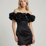 Wood Ear Strapless Dress – Unique Design for Versatile Occasions 2