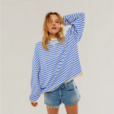 Zoe - Oversized Striped Sweater 0