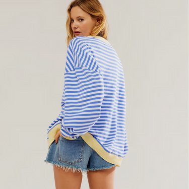Zoe - Oversized Striped Sweater 1