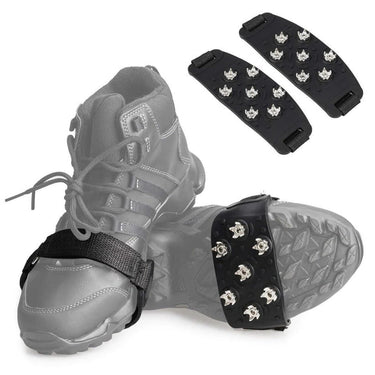 Adjustable Snow Ice Cleats For Shoes With Seven Steel Spikes - Image 2