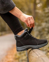 Anccbu Komfort Stabilitet High-Top Winter Boots With Laces And Velcro Strap - Image 4