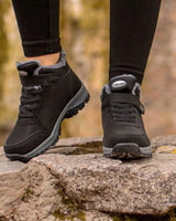 Anccbu Komfort Stabilitet High-Top Winter Boots With Laces And Velcro Strap - Image 5