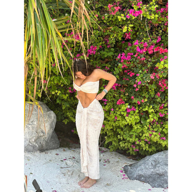 Bandeau Bikini Set Flattering Maxi Skirt Knit - Image 2