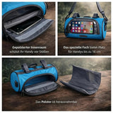 Bike Handlebar Bag Waterproof Bicycle Handlebar Bag With Clear Phone Pocket For Secure Access And Stable Mounting On Bike Handlebars - Image 3