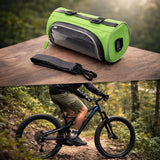 Bike Handlebar Bag Waterproof Bicycle Handlebar Bag With Clear Phone Pocket For Secure Access And Stable Mounting On Bike Handlebars - Image 6