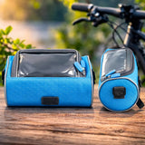 Bike Handlebar Bag Waterproof Bicycle Handlebar Bag With Clear Phone Pocket For Secure Access And Stable Mounting On Bike Handlebars - Image 12