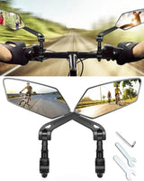 Bike Mirrors With Adjustable Wide-Angle Rear View - Image 1