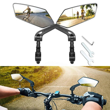 Bike Mirrors With Adjustable Wide-Angle Rear View - Image 2