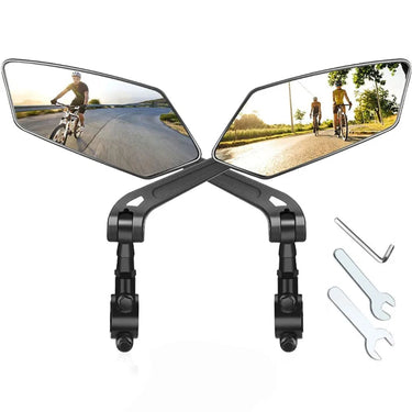 Bike Mirrors With Adjustable Wide-Angle Rear View - Image 3