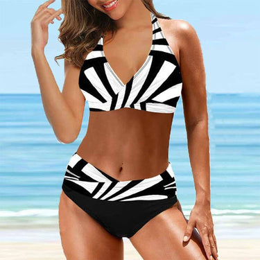 Bikini Set Flattering High-Waisted Two-Piece V-Neck - Image 7