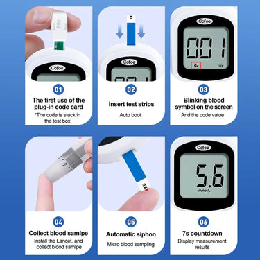 Blood Glucose Meter Kit – Diabetes Glucometer with Test Strips and Lancets - Image 5