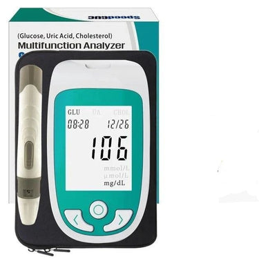 Blood Glucose Monitor Kit | 3-in-1 Cholesterol Uric Acid Testing Device - Image 3