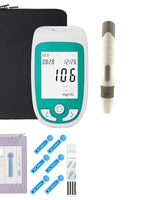 Blood Glucose Monitor Kit | 3-in-1 Cholesterol Uric Acid Testing Device - Image 1