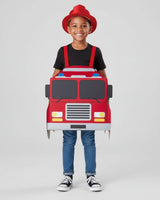 Boys' Halloween Firefighter Costume With Fire Chief Badge And Reflective Stripes For Authentic Details - Image 6
