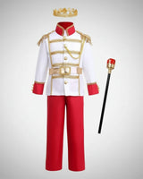 Boys' Halloween Prince Costume With Crown And Scepter For Royal Dress Up Party - Image 1