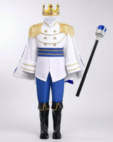 Boys' Halloween Prince Costume With Crown And Scepter For Royal Dress Up Party - Image 3