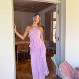 Emma Ruffle Pleated Maxi Dress 1