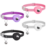 Cat Collar Tracker Pink Purple White Black - Image 1