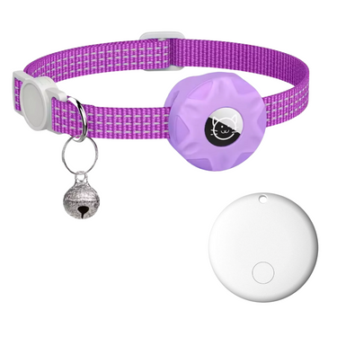 Cat Collar Tracker Pink Purple White Black - Image 16