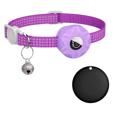 Cat Collar Tracker Pink Purple White Black - Image 17