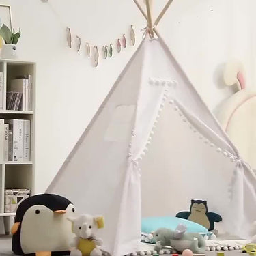 Children's Teepee Tent With Bear Patterns A Cosy Play Hideout For Indoor And Outdoor Adventures - Image 7