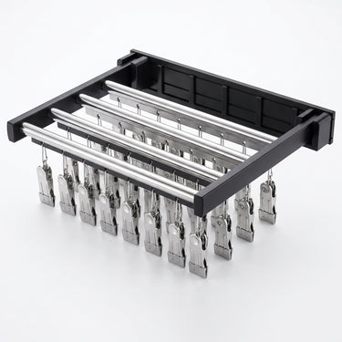 Clothes Drying Rack with Space-Saving Foldable and Clip-On - studio