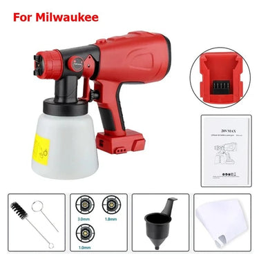 Cordless Paint Sprayer Handheld Electric With Portable Adjustable Spray Patterns Cuts Painting Time In Half - Image 10