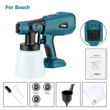 Cordless Paint Sprayer Handheld Electric With Portable Adjustable Spray Patterns Cuts Painting Time In Half - Image 9