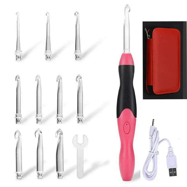 Crochet Hook Set With LED Light Interchangeable Tips For Better Visibility And Flexible Crafting Projects - Image 6