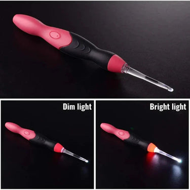 Crochet Hook Set With LED Light Interchangeable Tips For Better Visibility And Flexible Crafting Projects - Image 8
