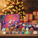 Crystalgems Christmas Advent Calendar With 24 Natural Precious Stones - Image 1