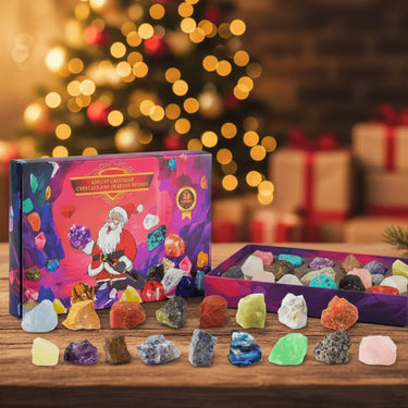 Crystalgems Christmas Advent Calendar With 24 Natural Precious Stones - Image 1