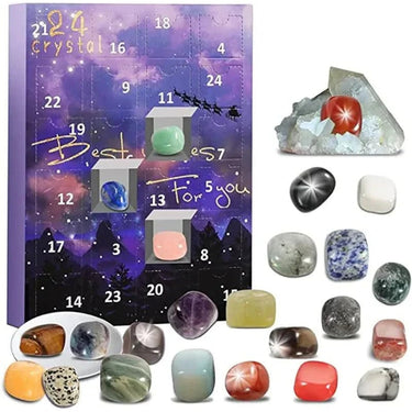 Crystalgems Christmas Advent Calendar With 24 Natural Precious Stones - Image 2