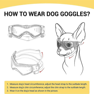 Dog Goggles With Curved Uv-Protective Lenses And Anti-Fog Vents For Breeds - Image 5