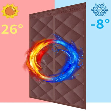 Door Curtain Door Draft Blocker Magnetic Thermal Curtain Türvorhang Isolierung - Image 6