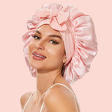 Double-Layer Silk Bonnet With Adjustable Strap Guaranteed To Stay On All Night - Image 1