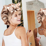 Double-Layer Silk Bonnet With Adjustable Strap Guaranteed To Stay On All Night - Image 3
